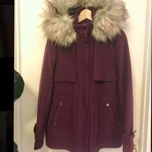 Charming St. Oliver Maroon and Gery Peacoat